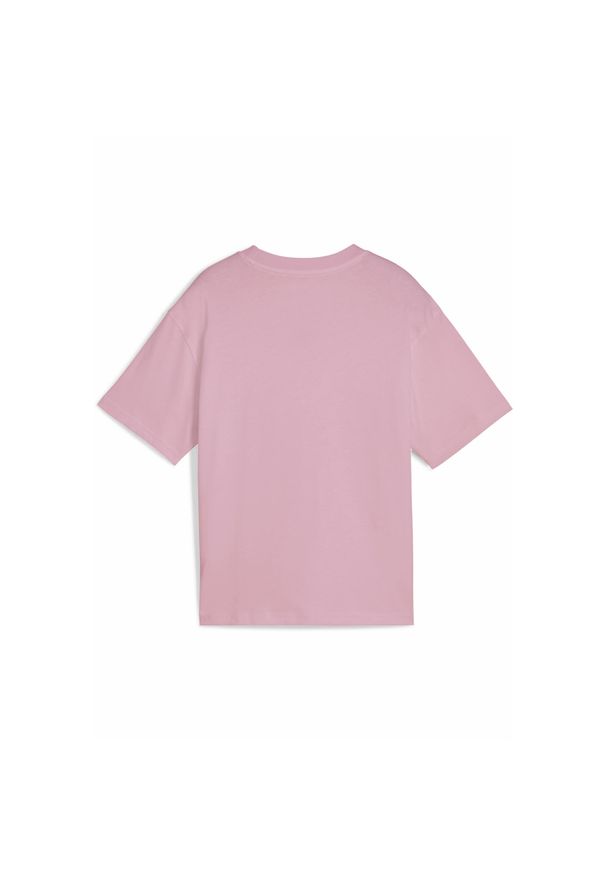 Puma - Młodzieżowa koszulka Essentials Boxy PUMA Poised Pink. Kolor: różowy. Sport: joga i pilates