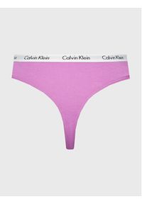 Calvin Klein Underwear Komplet 3 par stringów 000QD3800E Kolorowy. Materiał: bawełna. Wzór: kolorowy #6