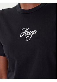 Hugo - HUGO T-Shirt Destrel_3 50550117 Czarny Regular Fit. Kolor: czarny. Materiał: bawełna