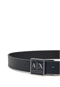 Armani Exchange Pasek Męski XM001005 AF13929 UB101 Granatowy. Kolor: niebieski. Materiał: skóra #4