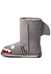 EMU Australia Śniegowce Little Creatures Shark K10589 Szary. Kolor: szary. Materiał: skóra #8