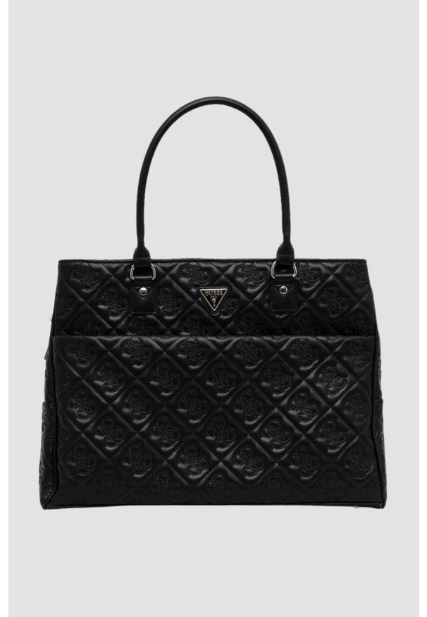 Guess - GUESS Czarna damska podróżna torebka Adelasia. Kolor: czarny