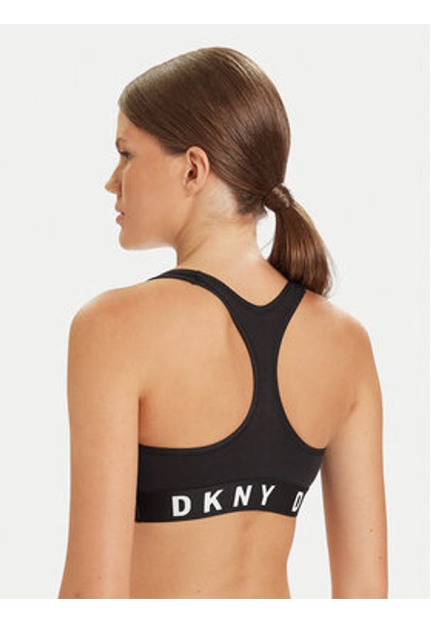 DKNY Biustonosz top DK4519 Czarny. Kolor: czarny. Materiał: bawełna