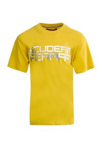 Koszulka Ferrari Jr SF Żółta dla Dzieci w Rozmiarze 7 Lat. Typ kołnierza: polo. Kolor: żółty. Materiał: bawełna. Sezon: lato. Styl: młodzieżowy