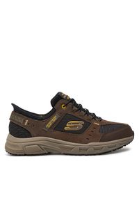 skechers - Skechers Sneakersy Oak Canyon 237450/BRBK Brązowy. Kolor: brązowy. Materiał: skóra, zamsz #1