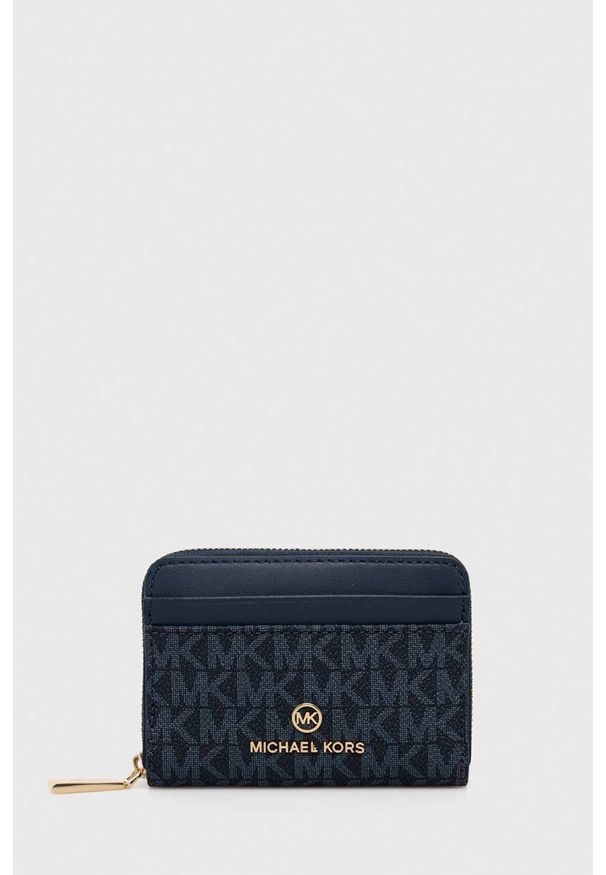 MICHAEL Michael Kors portfel damski kolor granatowy. Kolor: niebieski