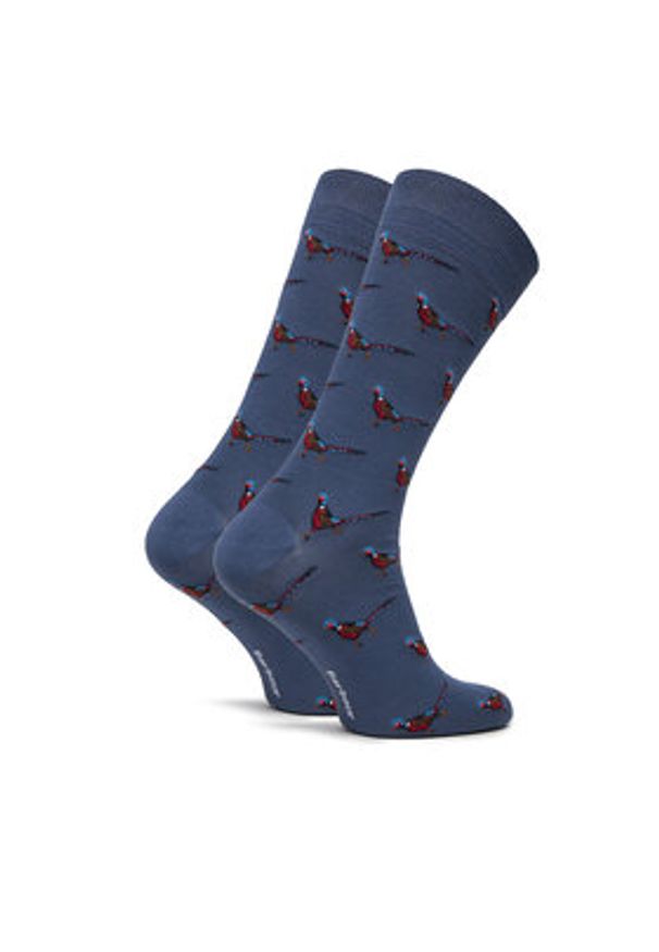Barbour Skarpety Wysokie Męskie Mavin Pheasant MSO0068BU74 Niebieski. Kolor: niebieski. Materiał: bawełna, materiał
