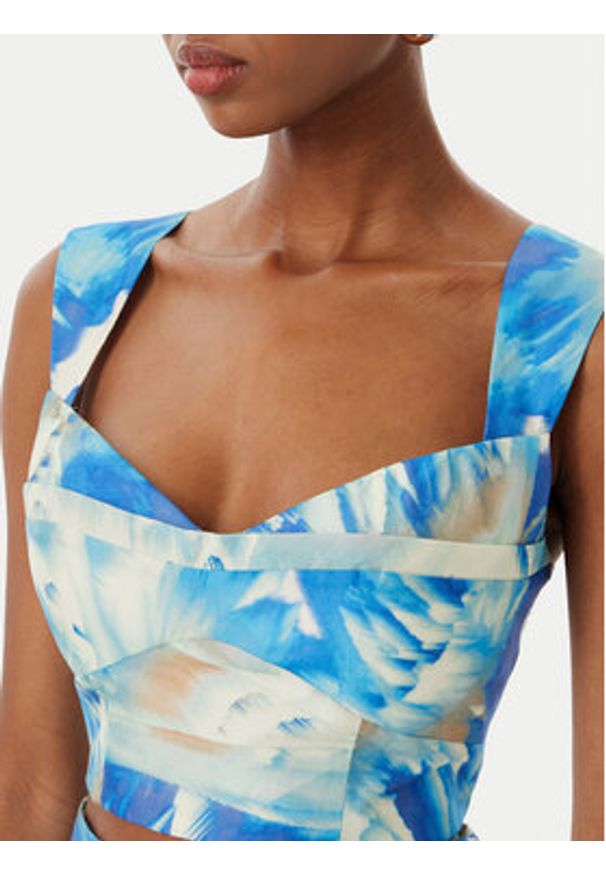 Marciano Guess Top 182357 Niebieski Classic Fit. Kolor: niebieski. Materiał: lyocell