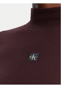 Calvin Klein Jeans Sukienka codzienna LV047E204G Brązowy Slim Fit. Okazja: na co dzień. Kolor: brązowy. Materiał: bawełna. Typ sukienki: proste. Styl: casual #2