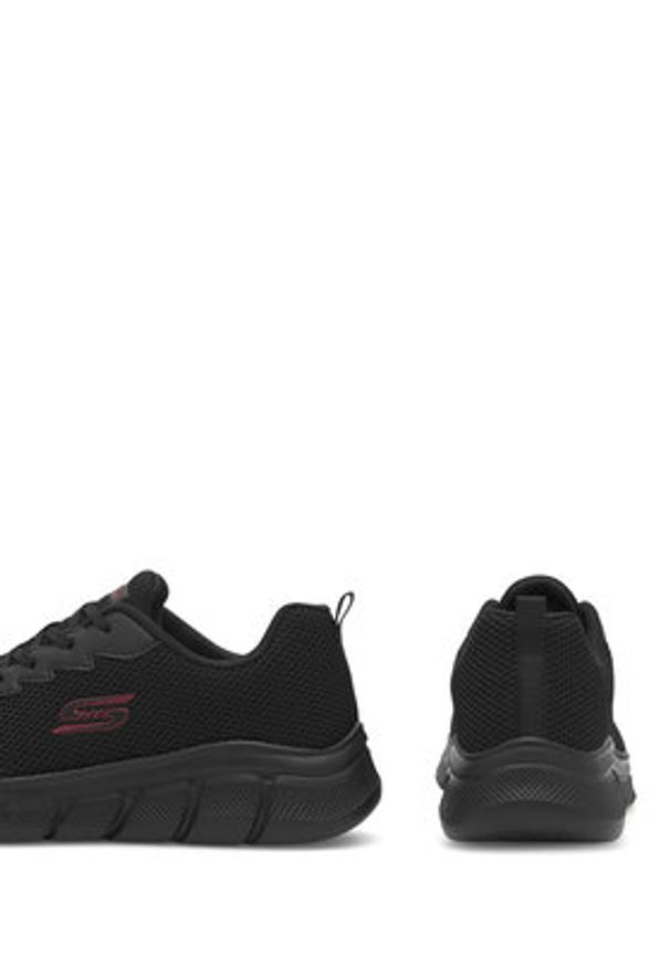 skechers - Skechers Sneakersy BOBS B FLEX 118106 BBK Czarny. Kolor: czarny. Materiał: materiał