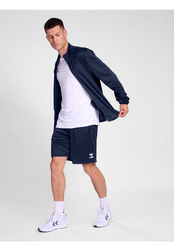 Kurtka z dresu Hummel Essential. Kolor: niebieski. Materiał: dresówka. Sport: fitness
