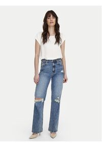 only - ONLY Bluzka 15142784 Biały Regular Fit. Kolor: biały. Materiał: syntetyk