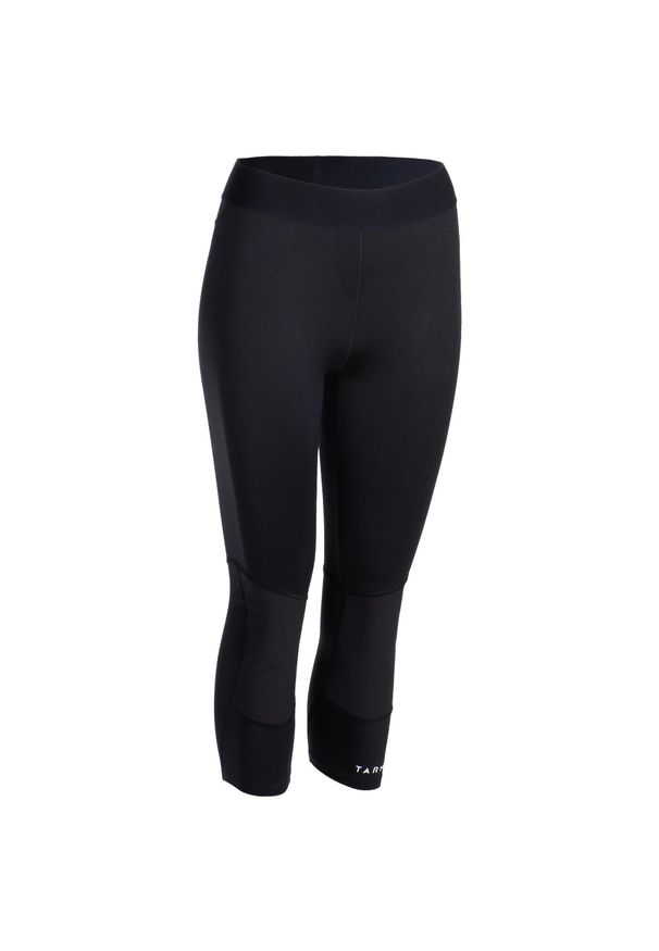TARMAK - Legginsy do koszykówki 3/4 damskie. Kolor: czarny. Materiał: poliester, elastan, poliamid, materiał. Sport: koszykówka