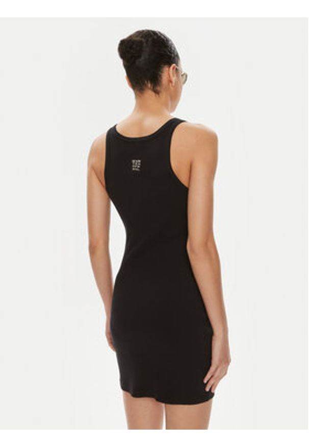 One Teaspoon Sukienka letnia Singlet 26495A Czarny Slim Fit. Kolor: czarny. Materiał: bawełna. Sezon: lato