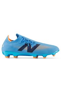 Korki męskie New Balance FURON PRO FG V7+ SF1FS75 – niebieskie. Kolor: niebieski. Materiał: włókno. Szerokość cholewki: normalna. Sport: piłka nożna, bieganie