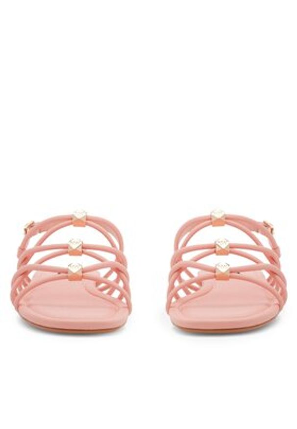 Nine West Sandały 123AL1737 Różowy. Kolor: różowy. Materiał: skóra