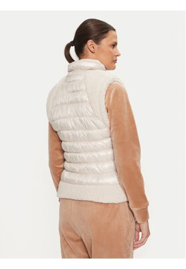 DKNY Bezrękawnik DP4V3163 Écru Regular Fit. Materiał: syntetyk. Długość rękawa: bez rękawów