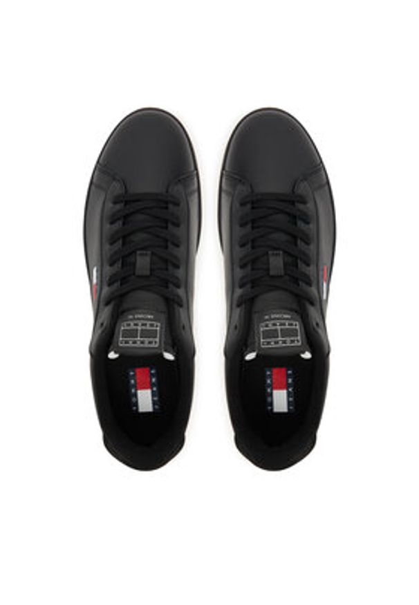 Tommy Jeans Sneakersy Archive '98 EM0EM01596 Czarny. Kolor: czarny. Materiał: skóra