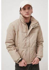 Only & Sons kurtka męska kolor beżowy zimowa. Okazja: na co dzień. Kolor: beżowy. Sezon: zima. Styl: casual #3