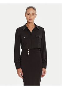 Rinascimento Koszula CFC0125777003 Czarny Regular Fit. Kolor: czarny. Materiał: syntetyk