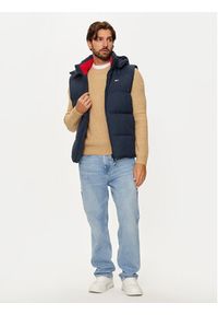 Tommy Jeans Bezrękawnik Essential DM0DM20465 Granatowy Regular Fit. Kolor: niebieski. Materiał: syntetyk. Długość rękawa: bez rękawów #7