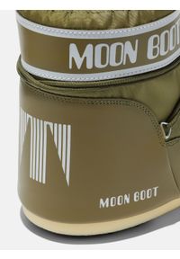 Śniegowce damskie Moon Boot ICON LOW NYLON. Kolor: zielony. Materiał: nylon