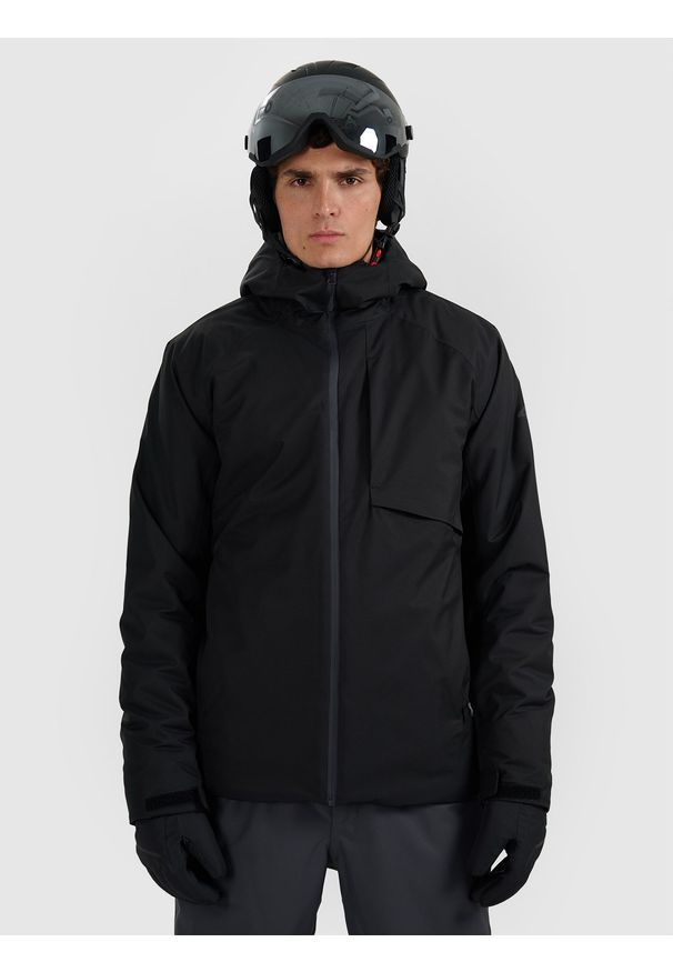 4f - 4F Kurtka narciarska membrana 5000 męska - czarna XXL. Kolor: czarny. Materiał: poliester, materiał. Sezon: zima