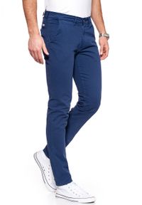 Wrangler - WRANGLER SPODNIE MĘSKIE CHINO BLUE DEPTHS W16LHB13Y. Materiał: materiał #10