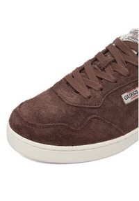 Guess Jeans Sneakersy EO-XL250041 Brązowy ciemny. Kolor: brązowy. Materiał: skóra, zamsz #3