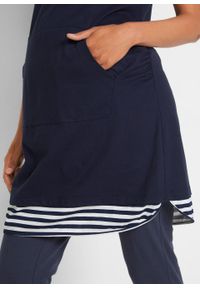 Sukienka ciążowa + legginsy ciążowe (2 części) bonprix ciemnoniebiesko-biały. Kolekcja: moda ciążowa. Kolor: niebieski #3