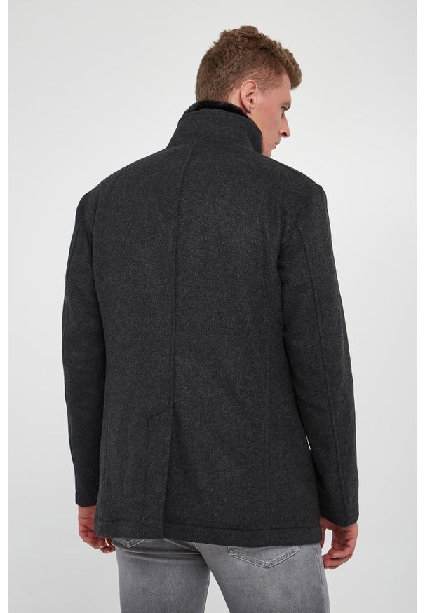 Płaszcz męski wełniany Gary JOOP!. Materiał: wełna