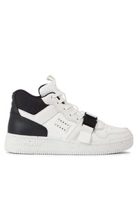 Tommy Jeans Sneakersy Tjm Basket Leather Buckle Mid EM0EM01288 Biały. Kolor: biały