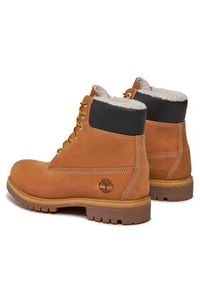 Timberland Trapery 6 In Premium Fur/Warm Lin TB0A2E312311 Brązowy. Kolor: brązowy. Materiał: nubuk, skóra #4