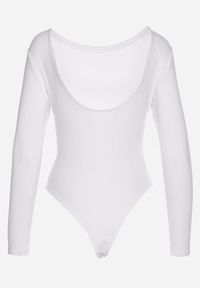 Born2be - Białe Body w Klasycznym Stylu Sadirise. Okazja: na co dzień. Kolor: biały. Długość rękawa: długi rękaw. Długość: długie. Styl: klasyczny #5