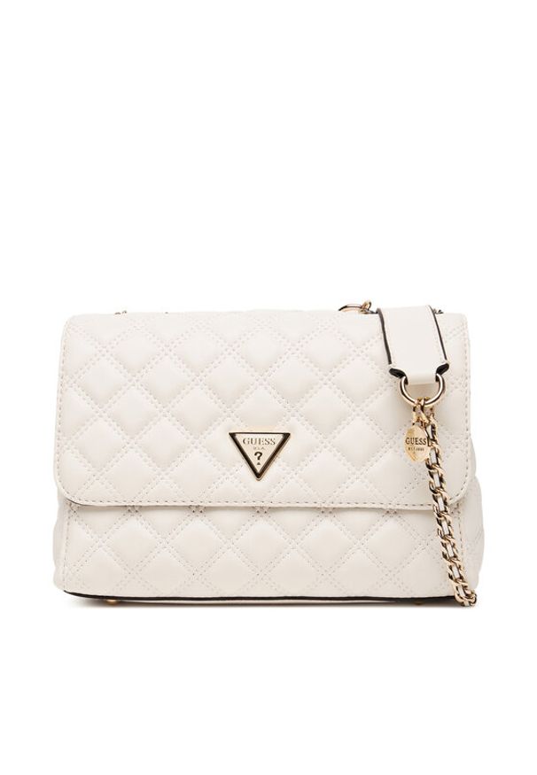 Guess Torebka Giully II HWQG96 73200 Biały. Kolor: biały. Materiał: skórzane