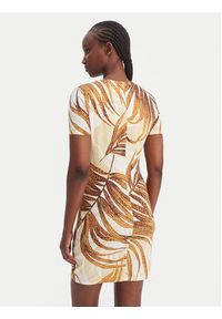 Just Cavalli Sukienka codzienna 80PAOE02 CJ112 Biały Slim Fit. Okazja: na co dzień. Kolor: biały. Materiał: bawełna. Typ sukienki: proste. Styl: casual #5