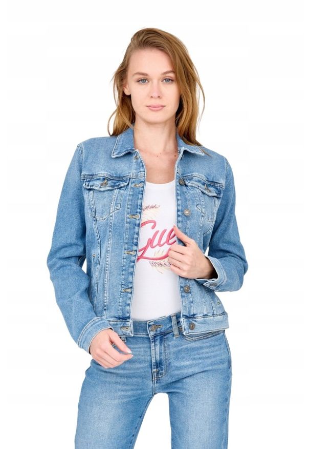 7 FOR ALL MANKIND Damska kurtka jeansowa, Rozmiar M. Kolor: niebieski. Materiał: jeans. Styl: vintage