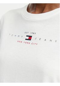 Tommy Jeans T-Shirt Linear Ss Tee DW0DW22789 Kremowy Regular Fit. Kolor: kremowy. Materiał: bawełna #4