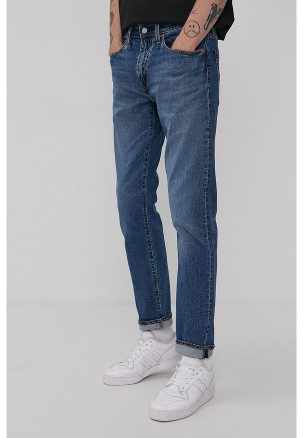 Levi's® - Levi's jeansy 502 męskie. Okazja: na spotkanie biznesowe. Kolor: niebieski. Styl: biznesowy