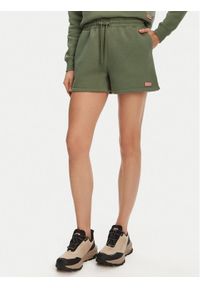 Hunter Szorty sportowe Lunan HARW0058251 Khaki Regular Fit. Kolor: brązowy. Materiał: bawełna
