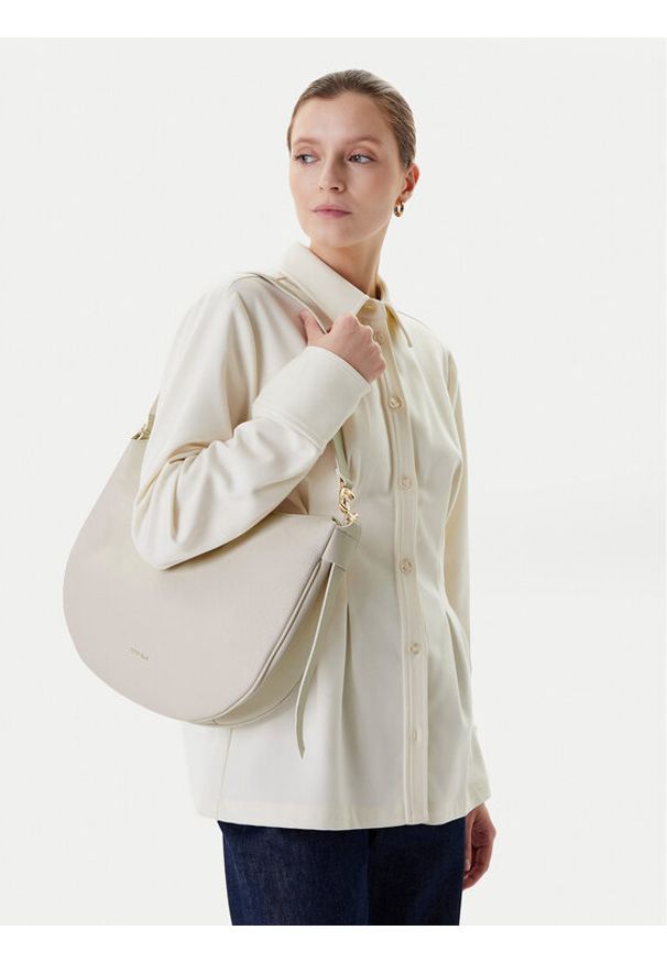 Coccinelle Torebka SHA Coccinelle C-Easy E1 SHA 13 02 01 Écru. Materiał: skórzane