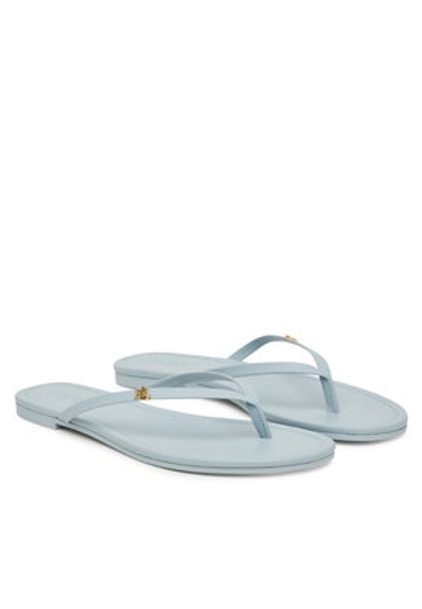 Lauren Ralph Lauren - LAUREN RALPH LAUREN Japonki 802953931012 Niebieski jasny. Kolor: niebieski. Materiał: skóra