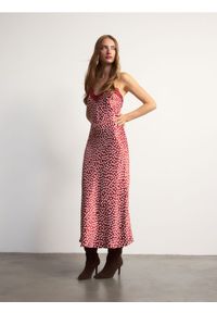 Reserved - Sukienka maxi z koronką - wielobarwny. Materiał: koronka. Wzór: koronka. Typ sukienki: proste. Długość: maxi #1