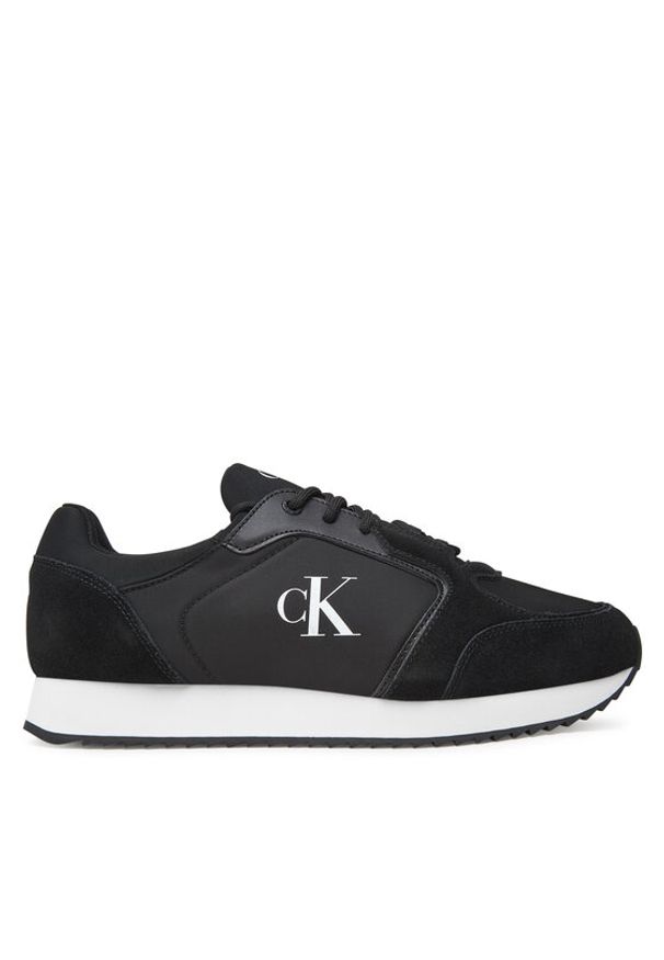 Calvin Klein Jeans Sneakersy Retro Runner Sock Lace Up Ny-Su YM0YM01326 Czarny. Kolor: czarny. Materiał: materiał