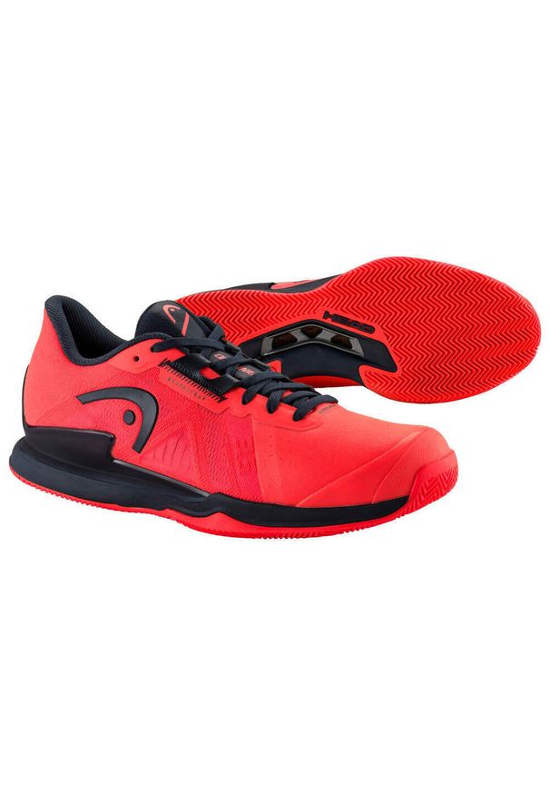 Head - Buty do tenisa męskie Sprint Pro 3.5 Clay HEAD. Kolor: czerwony. Materiał: syntetyk, materiał. Sport: bieganie, tenis