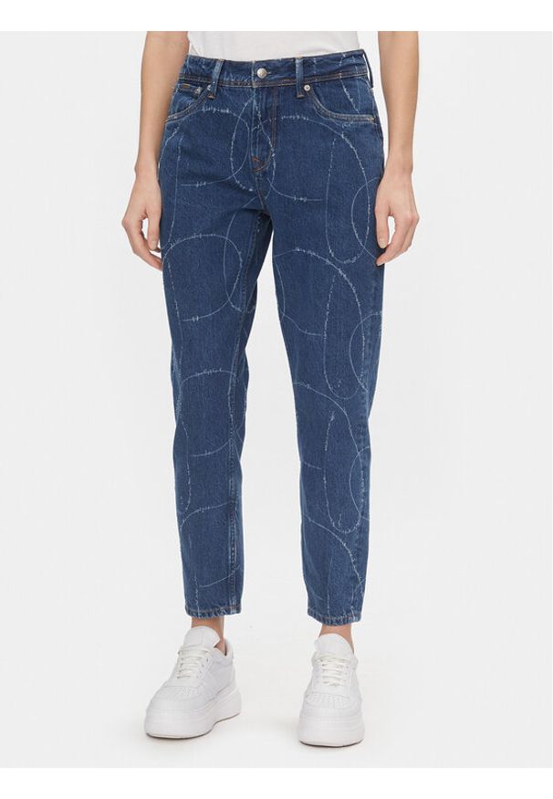 Pepe Jeans Jeansy PL204607 Niebieski Tapered Fit. Kolor: niebieski