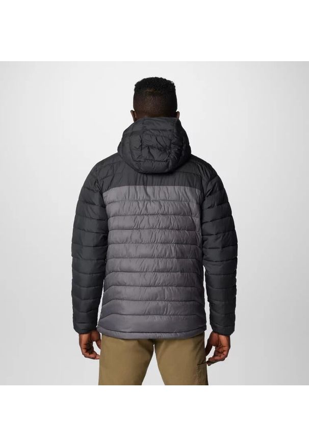 columbia - Kurtka COLUMBIA POWDER LITE II HOODED JAC Szary. Kolor: szary. Materiał: syntetyk. Sport: turystyka piesza
