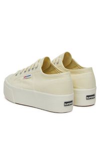 Superga Tenisówki Platform S9111LW Beżowy. Kolor: beżowy. Materiał: materiał. Obcas: na platformie #3