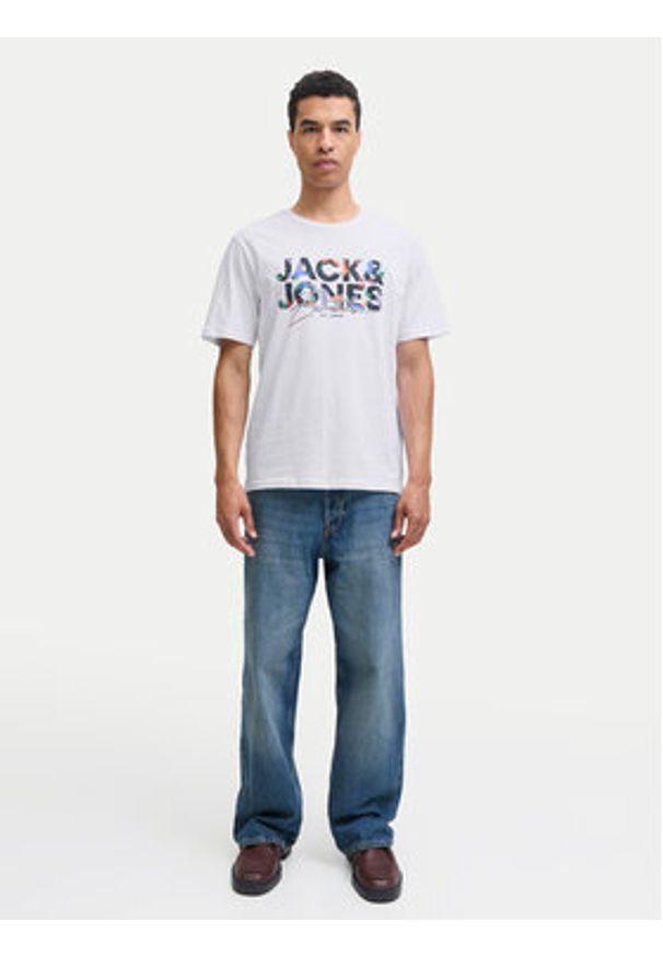 Jack & Jones Komplet 3 t-shirtów Geplas 12288303 Kolorowy Regular Fit. Materiał: bawełna. Wzór: kolorowy