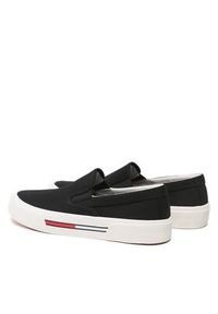 Tommy Jeans Tenisówki Slip On Canvas Color EM0EM01156 Czarny. Zapięcie: bez zapięcia. Kolor: czarny. Materiał: materiał